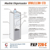 Mueble Dispensador VIRALCLEAN-STD Covid-19